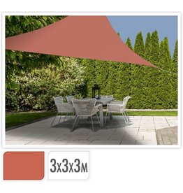 Schaduwdoek driehoek 3x3x3m - terra