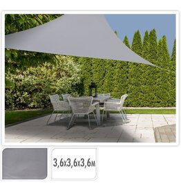 Schaduwdoek driehoek 360x360x360 - grijs