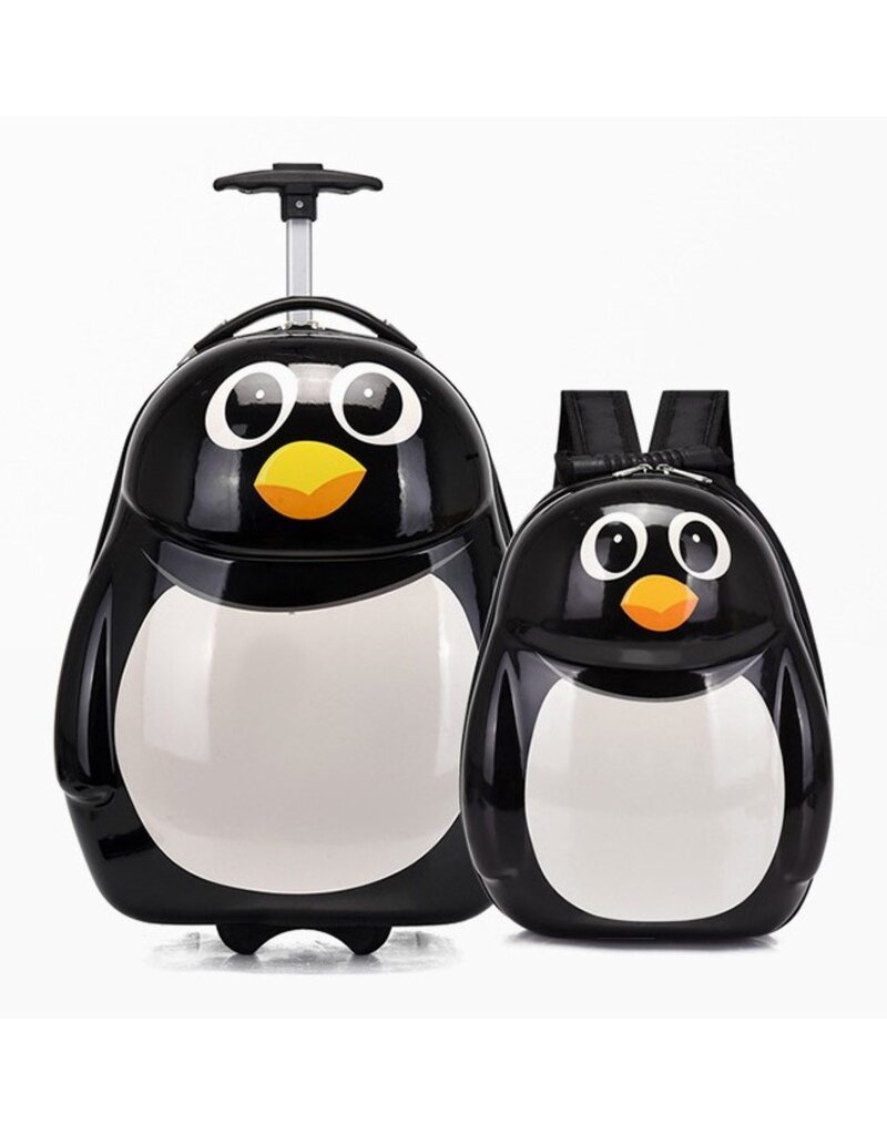 Ceruzo Handbagage Koffer en Rugzak - Pinguin