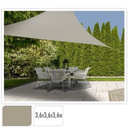 Schaduwdoek driehoek 360x360x360 - olijfgroen