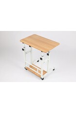 Ceruzo Laptoptafel - Verrijdbare Bedtafel - Verstelbaar in Hoogte 85cm - Tafelblad 80x40cm