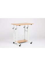 Ceruzo Laptoptafel - Verrijdbare Bedtafel - Verstelbaar in Hoogte 85cm - Tafelblad 80x40cm