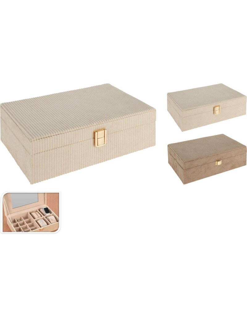 Juwelenbox Ribfluweel