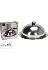 Excellent Houseware Stolp met Dienblad - RVS - 24.5 cm