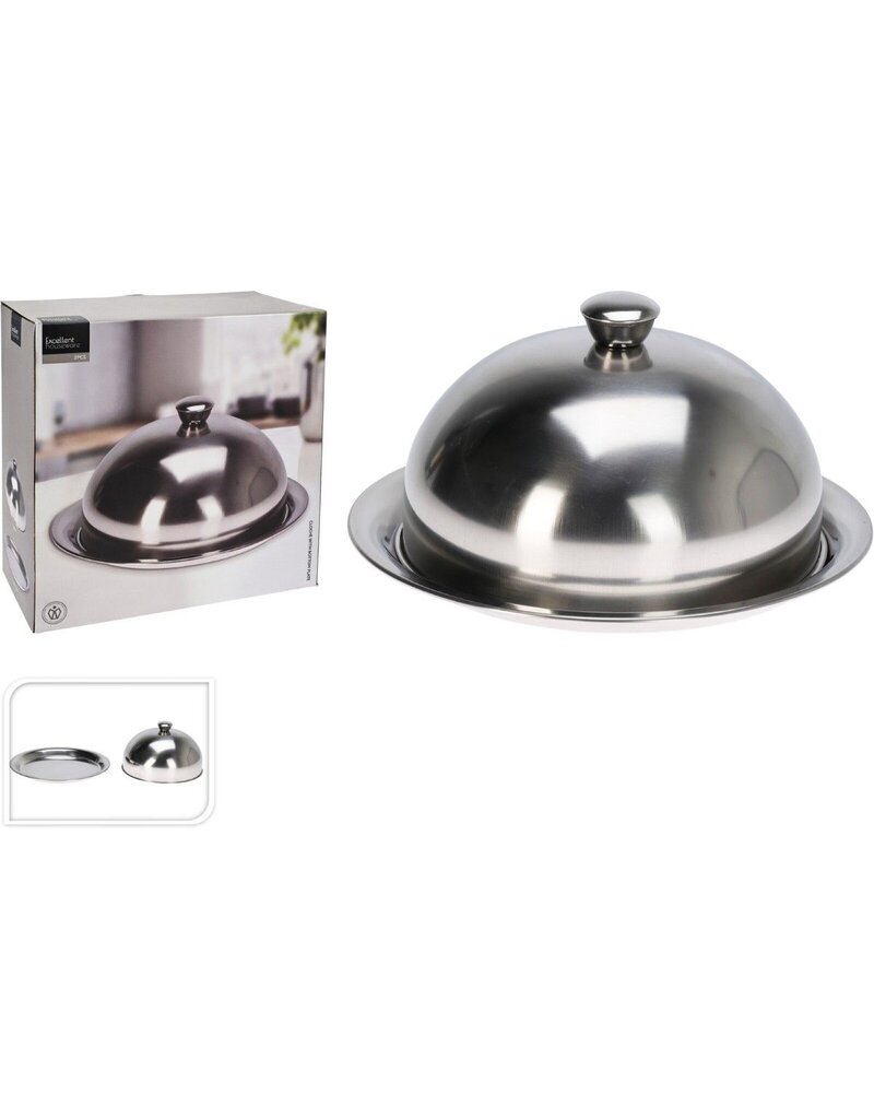 Excellent Houseware Stolp met Dienblad - RVS - 30cm