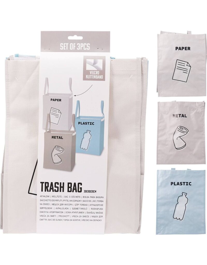 Afvalzakken - set van 3 stuks
