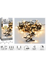 Kerstverlichting 40 led- 3m - extra warm wit - Timer - Lichtfuncties - Geheugen - Buiten