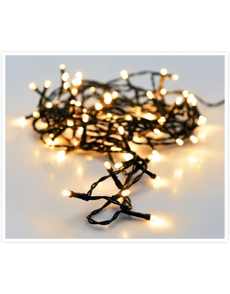 Kerstverlichting 80 led- 6m - extra warm wit - Timer - Lichtfuncties - Geheugen - Buiten