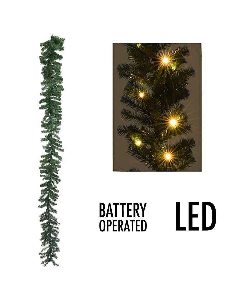 Guirlande met 35 LED's - 270 cm - met timer - werkt op batterijen