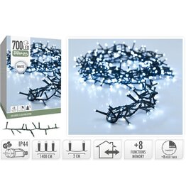 Microcluster - 700 led - 14m - Wit - Timer - Lichtfuncties - Geheugen - Buiten