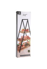 Excellent Houseware Etagere 3 lagen - bamboe - hoogte 53 cm