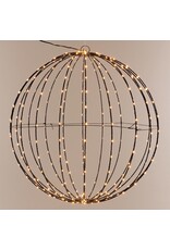 Lichtbol 240 led - Metaal - 40 cm - Kerstverlichting - met Timer - extra warm wit