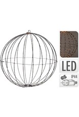 Lichtbol 240 led - Metaal - 40 cm - Kerstverlichting - met Timer - extra warm wit