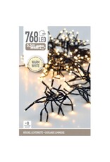 Clusterverlichting - 768 LED - 5.5m - Timer - Lichtfuncties - warm wit