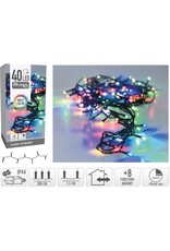 Kerstverlichting 40 led- 3m - multicolor - Timer - Lichtfuncties - Geheugen - Buiten