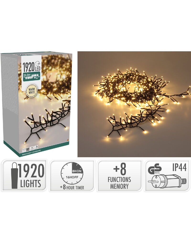 Treecluster Kerstboomverlichting - 1920led - Warm Wit