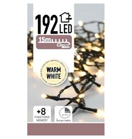 LED-verlichting 192 LED's - warm wit - op batterij