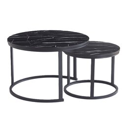 Ceruzo Bijzettafels Ohio - zwart