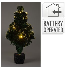 Kerstboom met Verlichting - Fiber Optic - 45 cm - Warm Wit