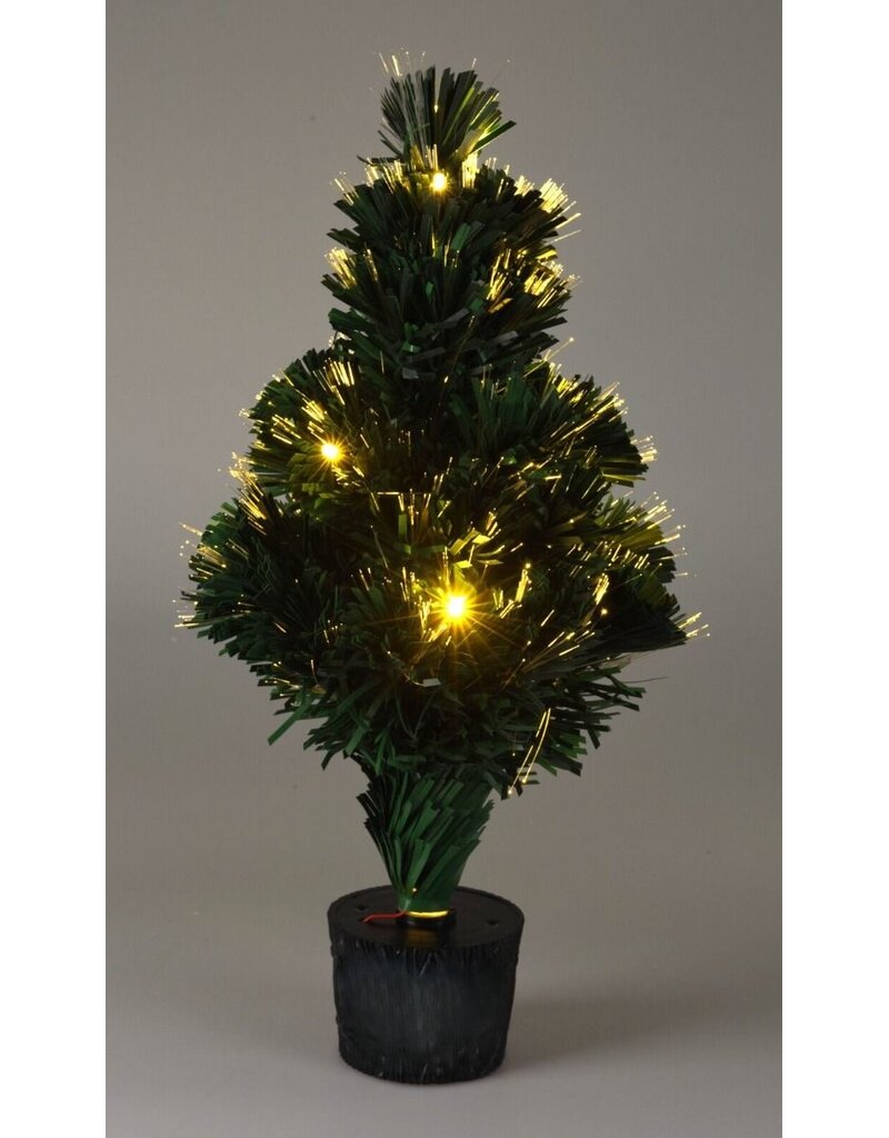 Kerstboom met Verlichting - Fiber Optic - 45 cm - Warm Wit