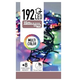 LED-verlichting 192 LED's - multicolor - op batterij