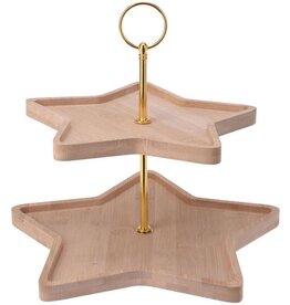 Excellent Houseware Etagere - Kerst - 2 Lagen