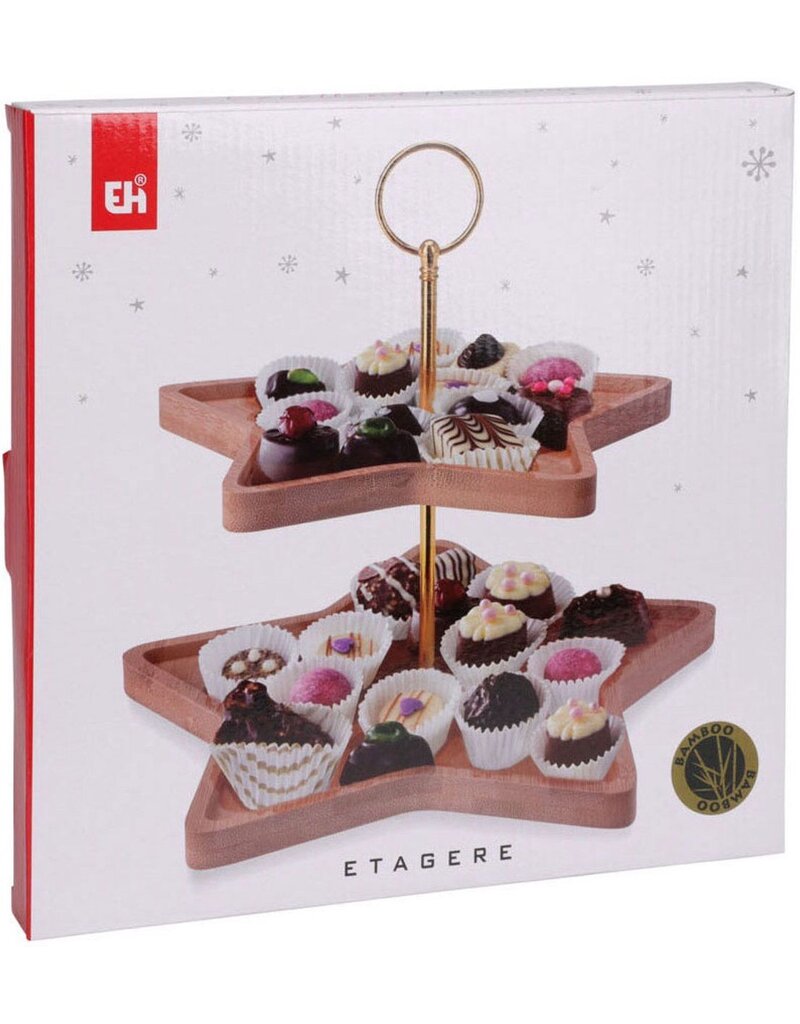 Excellent Houseware Etagere - Kerst - 2 Lagen