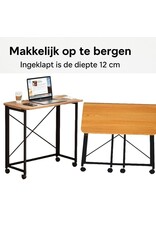 Ceruzo Wandtafel -  80x40x75 cm - Inklapbaar Tafelblad - Zwart