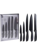 Excellent Houseware Messenset - zwart - 5 stuks