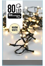 Kerstverlichting 80 LED's - 6 meter - warm wit