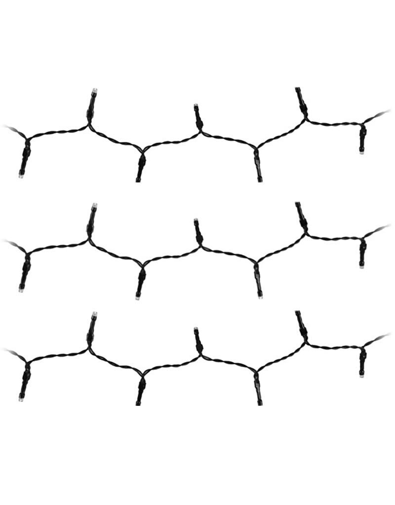 LED-verlichting 96 LED's - warm wit - op batterij - met timer en geheugen