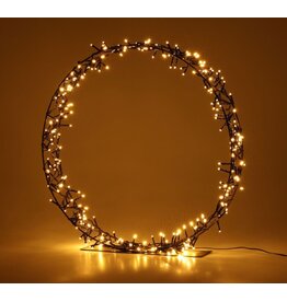 Kerstkrans op Standaard - 300 LED - 60 cm - warm wit - Timer