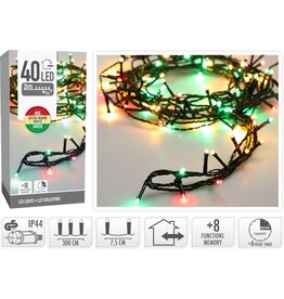 Kerstverlichting 40 led- 3m - three tone traditional - Timer - Lichtfuncties - Geheugen - Buiten