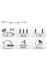 Kerstverlichting 40 led- 3m - three tone traditional - Timer - Lichtfuncties - Geheugen - Buiten