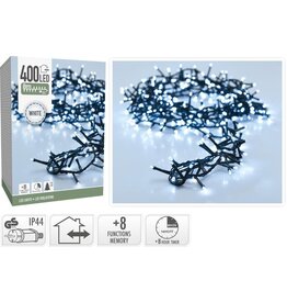 Microcluster - 400 led - 8m - Wit - Timer - Lichtfuncties - Geheugen - Buiten