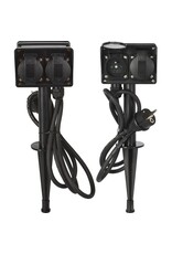 FXcontrol Tuinstekkerdoos 4-Voudig - Buitencontactdoos 2+2-Voudig