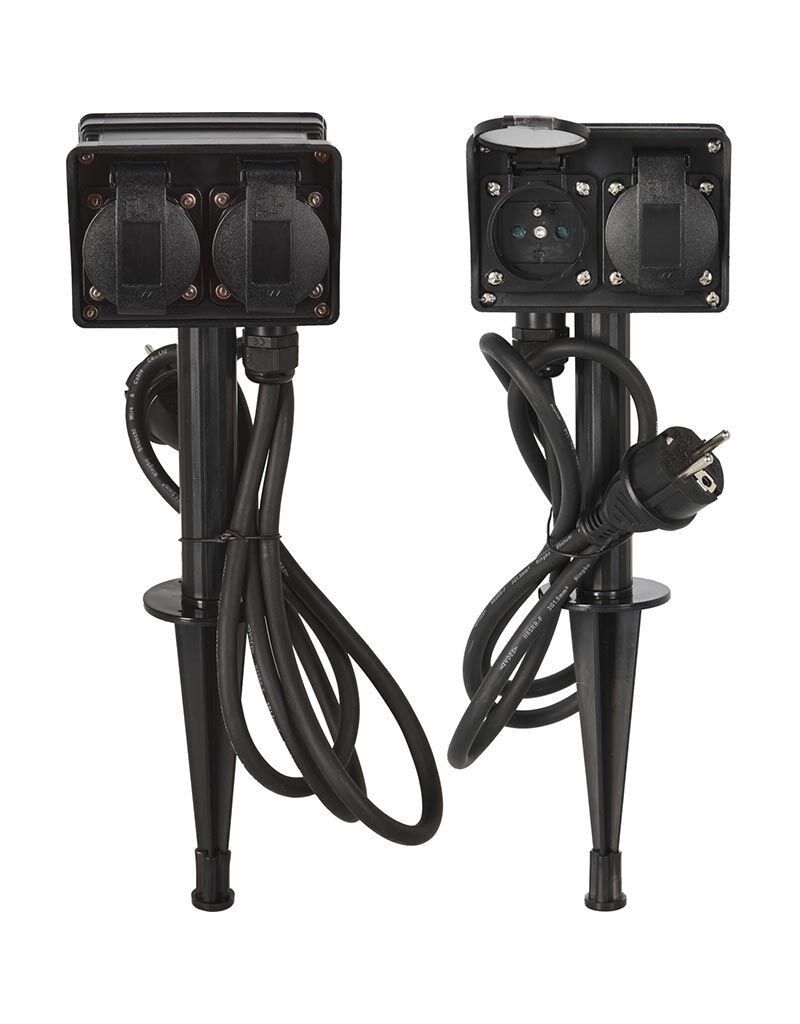 FXcontrol Tuinstekkerdoos 4-Voudig - Buitencontactdoos 2+2-Voudig