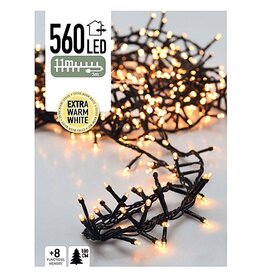 Micro Cluster 560 LED's - 11 meter - extra warm wit - 8 functies + geheugen