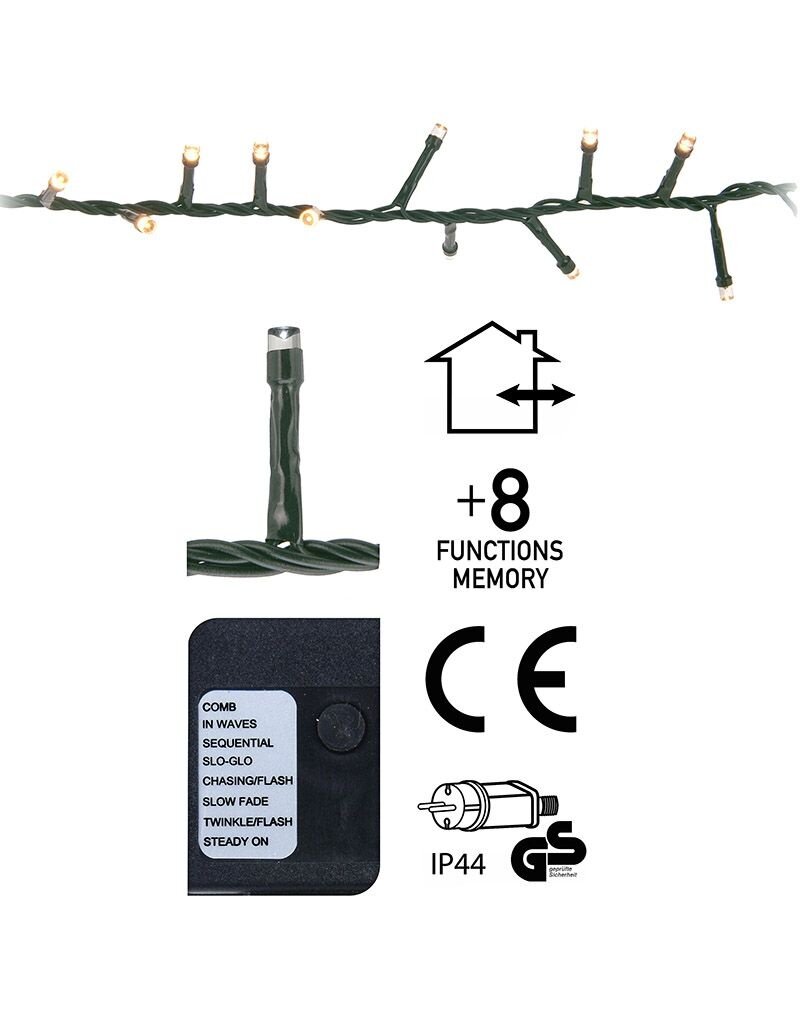 Micro Cluster 560 LED's - 11 meter - extra warm wit - 8 functies + geheugen