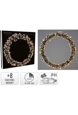 Ceruzo Kerstring met verlichting - 400 LED - Ø48 cm - warm wit - 8 Lichtfuncties - voor binnen en buiten