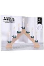 Kaarsenbrug met 7 lampen  - hout