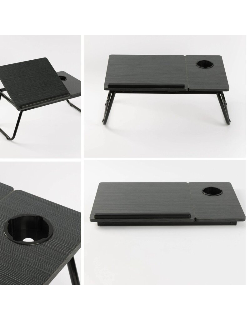Ceruzo Bedtafel Verstelbaar Zwart- Laptoptafel - Ontbijttafel