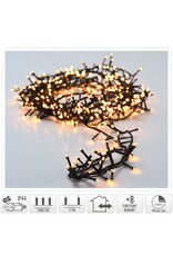 Microcluster - 1200 led - 24m - warm wit - Timer - Lichtfuncties - Geheugen - Buiten