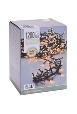 Microcluster - 1200 led - 24m - warm wit - Timer - Lichtfuncties - Geheugen - Buiten