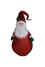 Happy Santa XXL - 120cm - met LED lampjes - met timer - geschikt voor buiten
