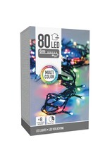 Kerstverlichting 80 led- 6m - multicolor - Timer - Lichtfuncties - Geheugen - Buiten