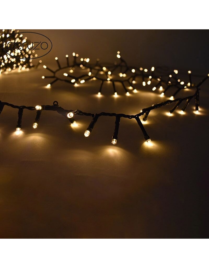 Ceruzo Micro Cluster - 560 LED - 11 meter - 8 Lichtfuncties + Geheugen - extra warm wit