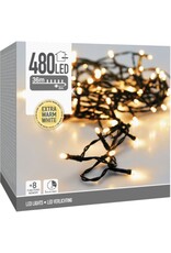 Kerstverlichting 480 led- 36m - extra warm wit - Timer - Lichtfuncties - Geheugen - Buiten
