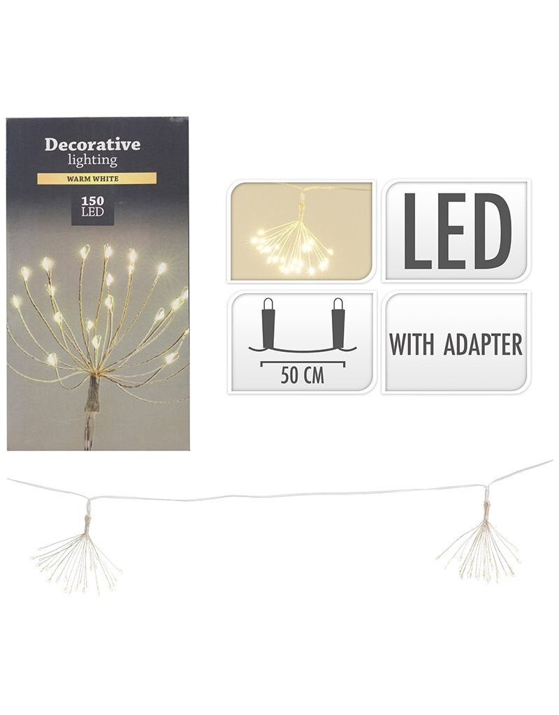 LED Lichtsnoer Fireworks - 6 lichtclusters