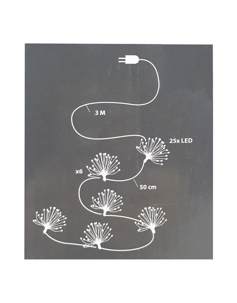 LED Lichtsnoer Fireworks - 6 lichtclusters